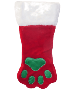 Paw Christmas Stocking – Red